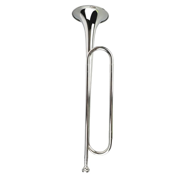 Flad Bugle Messing Retro Trompet Instrument til Skoleband Kavaleri Orkesterforestilling