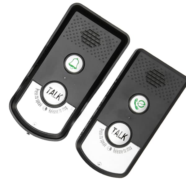 Vattentät trådlös dörrklocka, 2-vägs intercom, lång räckvidd, klart ljud, hemsäkerhetspaket