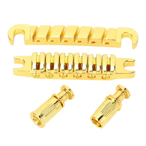 Delad gitarrstall i zinklegering, individuellt justerbar 10,4 mm gitarrsträng genom stallbyte för LP Guld