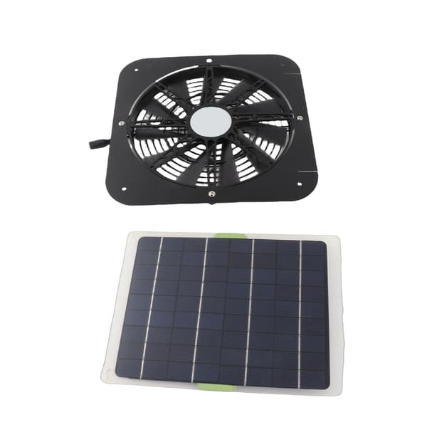 10W solpanel 13 tommer udsugningsventilator Solventilator til badeværelse lagerlokale
