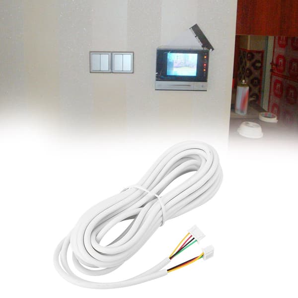 4-kärnig 30 m 0,3 mm rund flexibel kopparkabel för videodörrtelefonsystem