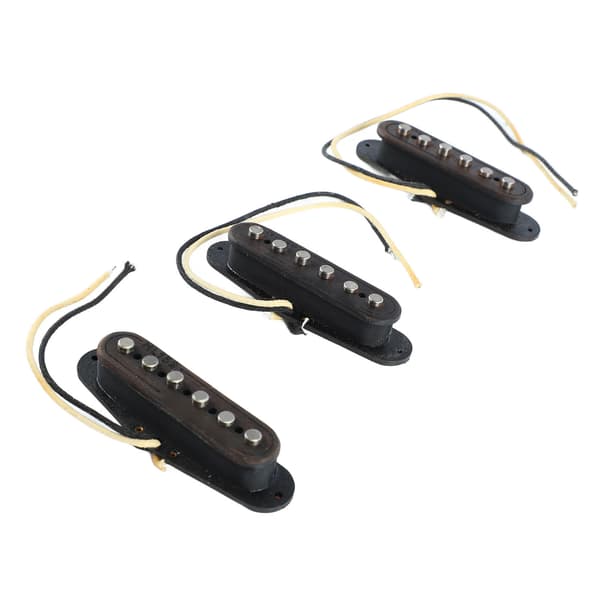 3 st gitarrpickup metall trä 6-strängad pickup ersättning för elektrisk akustisk gitarr rosenträ