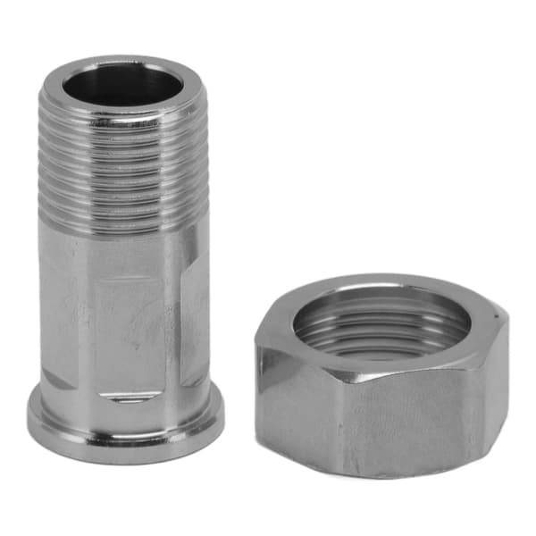 Rørfitting i rustfrit stål VVS Stødskjøt Adapter Spa Boblebad Komponenter Hardware G1/2 til G3/4