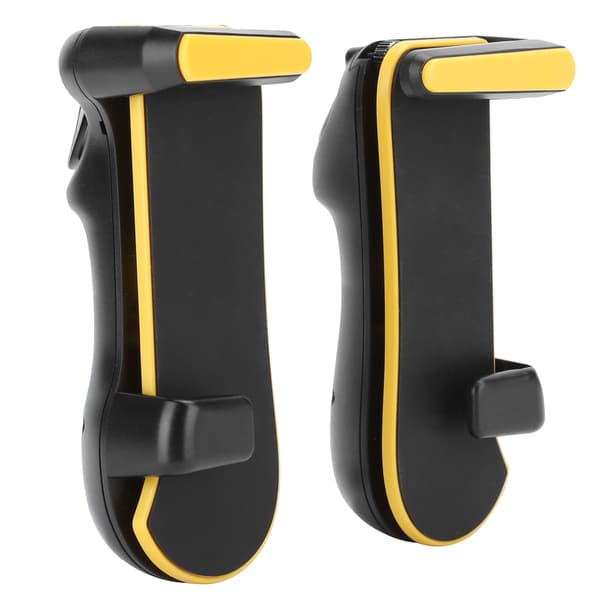 Gul tablet-spilcontroller med fuld beskyttelse og fire-finger-kontrol, ergonomisk gaming-greb til tablets