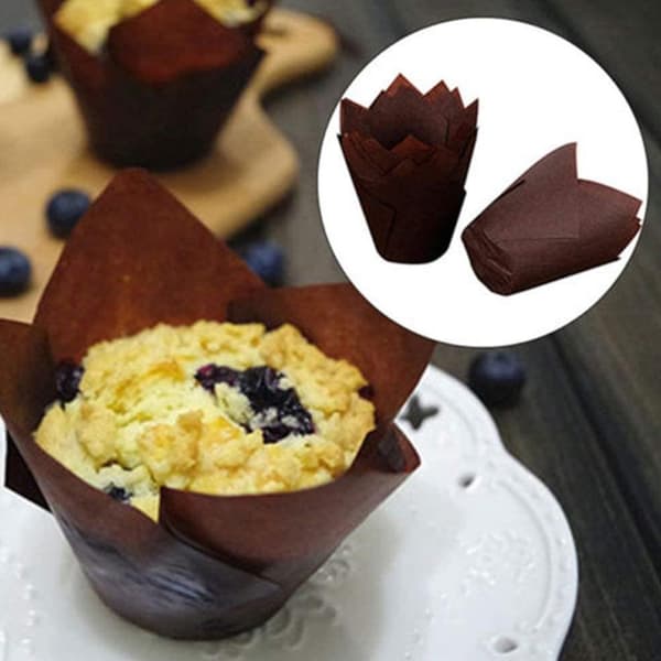 150 Tulip Mini Bageforme, Non-Stick Muffinsforme til Bryllupper og Fødselsdagsfestpynt