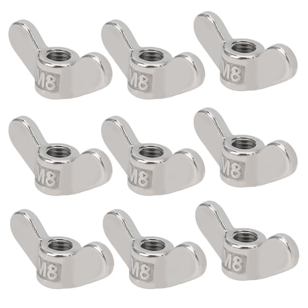 Sommerfuglevingemøtrikssortiment - 10 pak, 304 rustfri stålfastgørelsesanordninger, rustfrit hardware sæt