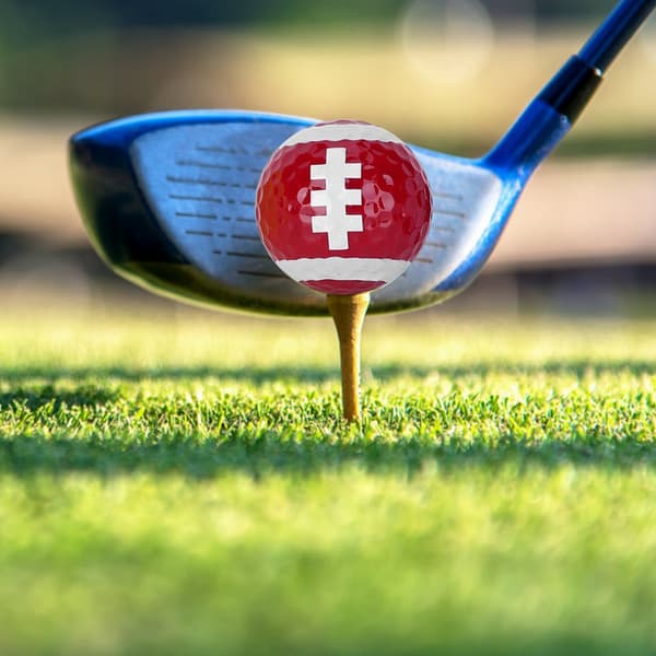Bærbart Golfboldsæt - 6-pak til Konkurrence og Træning, Holdbare Træningsbolde