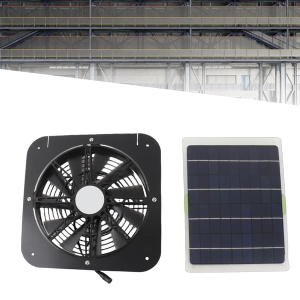 10W solpanel 13 tommer udsugningsventilator Solventilator til badeværelse lagerlokale
