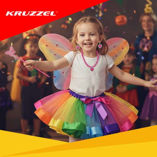 Sommerfuglekostume 6 dele