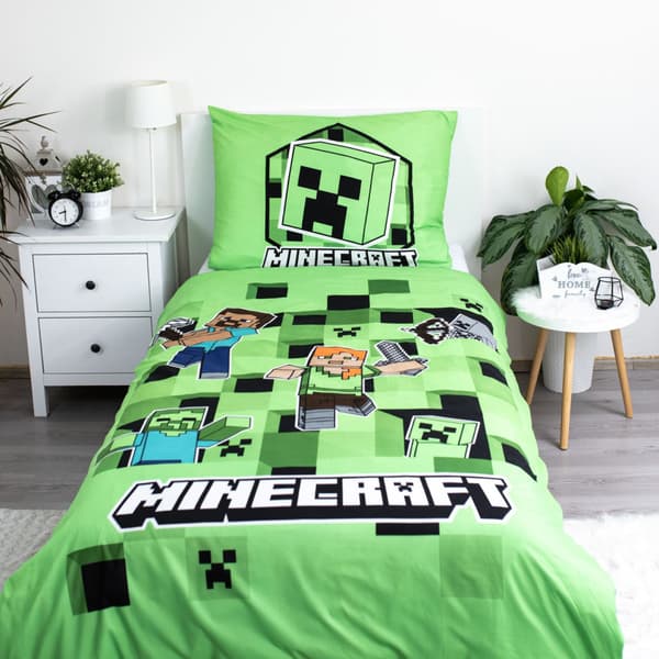 Minecraft sengesæt 140×200 cm, 70×90 cm