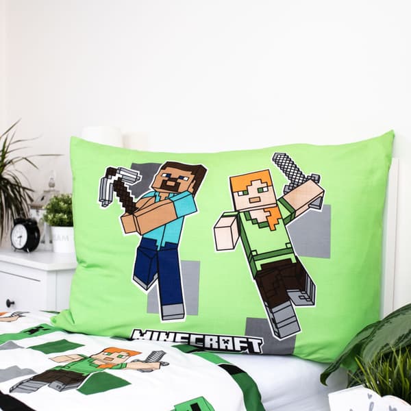 Minecraft sengesæt 140×200 cm, 70×90 cm