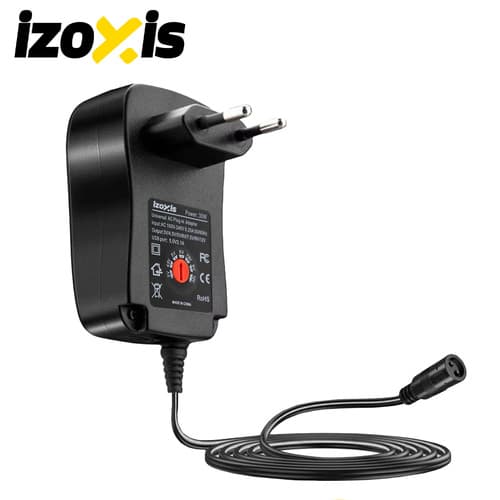 Universal strømadapter 3–12V 30W – med USB og 6 stik