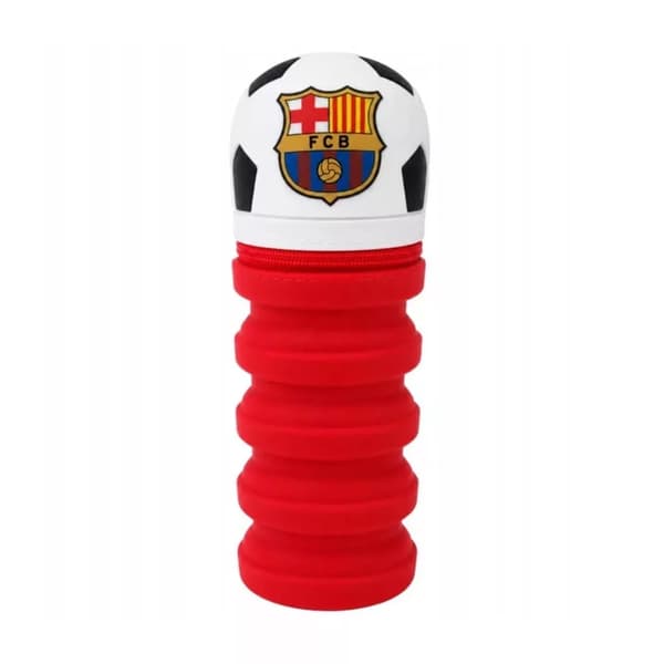 FC Barcelona Red 3D pennfodral 22 cm – vinrött silikon