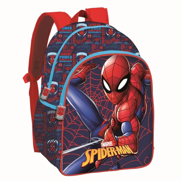 Spider-Man Great Power Skoletaske 40 cm – Blå