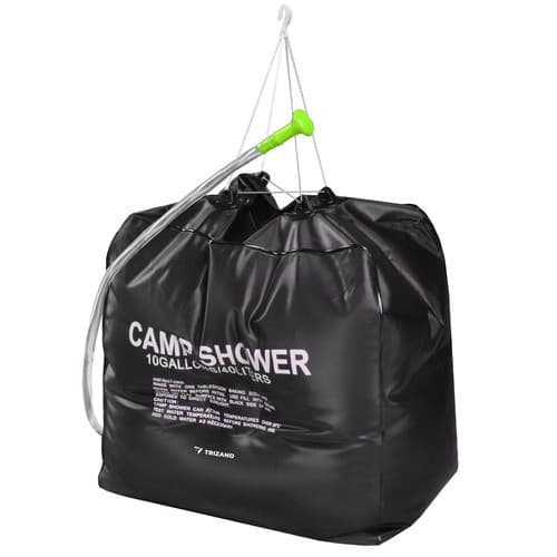 Solbruser 40L til camping og have – solopvarmet bruser