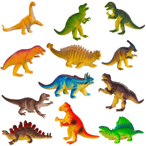 Dinosauriefigurer 12-pack – leksaksdinosaurier barn