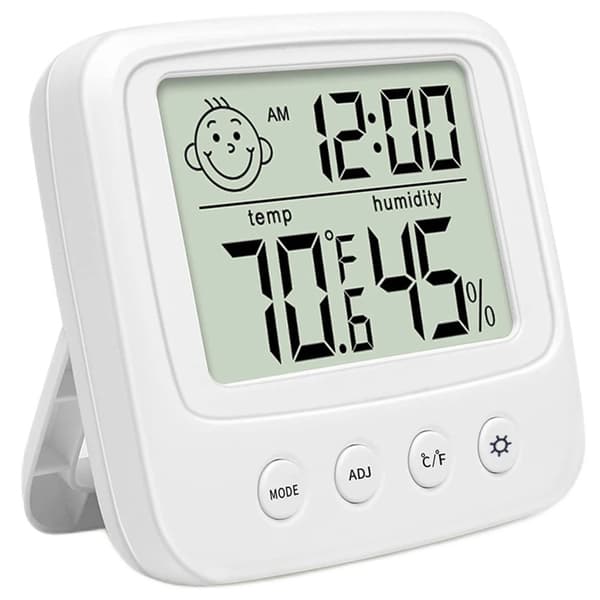 Termometer, hygrometer og elektronisk internt ur