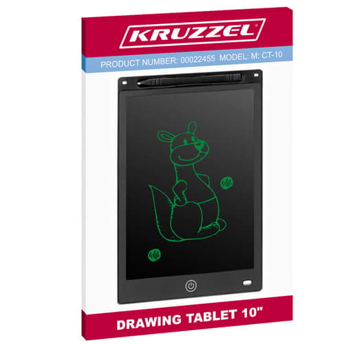 Piirustusalusta 10" musta XL KRUZZEL 22455