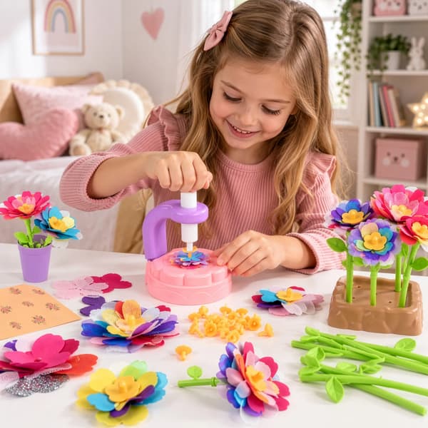 3D Blomstermaskine MAXY – Gør-det-selv-sæt til børn med 90+ kronblade
