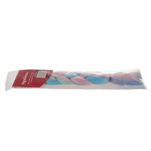Syntetisk hår ombre blå/lilla