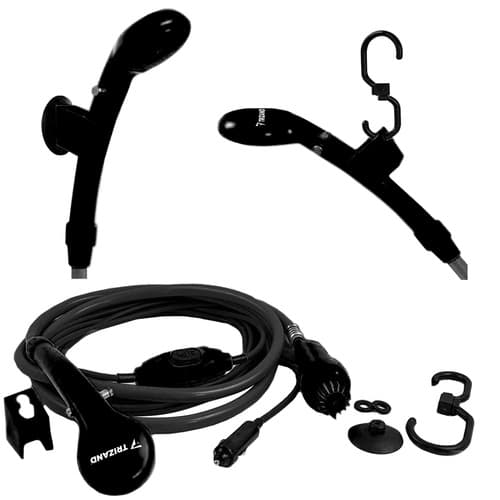 Bærbar campingbruser 12V – bruser med pumpe