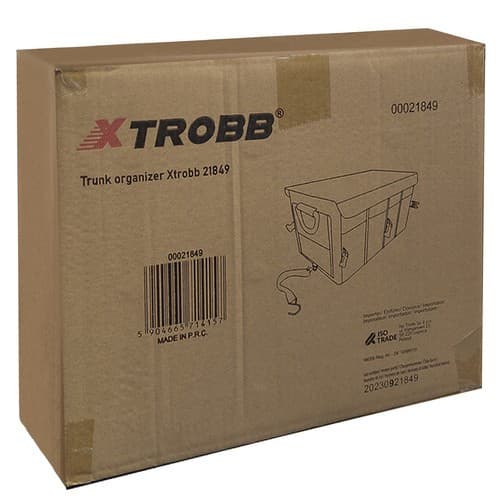 Bagageorganizer bil 50L – stor trunk organizer med lock