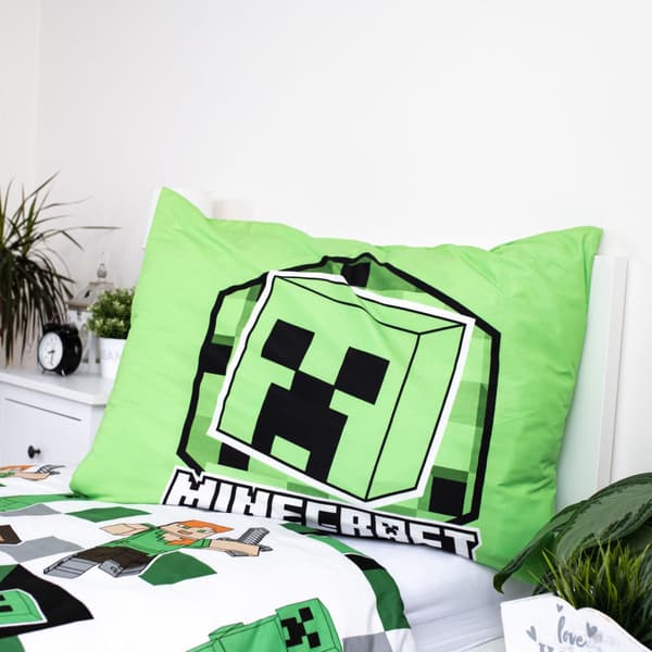 Minecraft sengesæt 140×200 cm, 70×90 cm