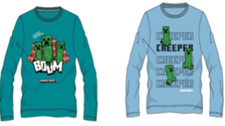 Minecraft Creeper T-paita - pitkähihainen lasten paita