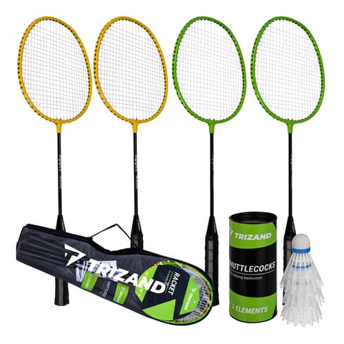 Badmintonset 4 personer – racketar, bollar & väska