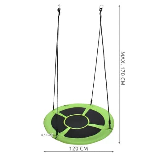 Storkegynge -100cm / 150kg grøn-sort