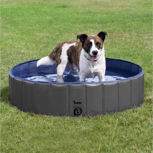 Sammenklappelig hundepool - indhegnet 120x30