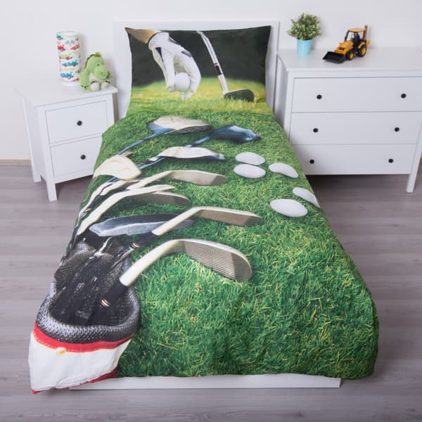 Sängkläder för barn - Golf bedding set 140×200cm, 70×90 cm