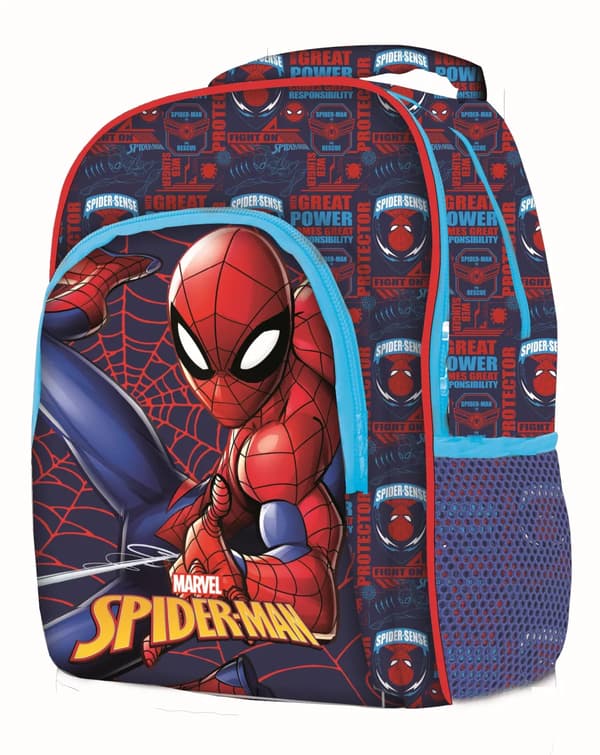 Spider-Man Great Power Skoletaske 42 cm – Blå