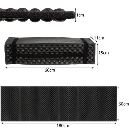 Vikbart Liggunderlag 180x60 cm – Tjock & Vattentät