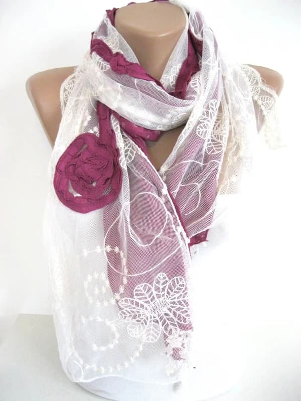 Elegant Sjal - tulle
