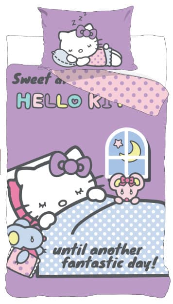 Hello Kitty Another Day barnpåslakan 100×135 cm, 40×60 cm