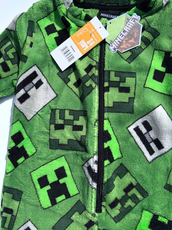 Minecraft långa barn pyjamasar