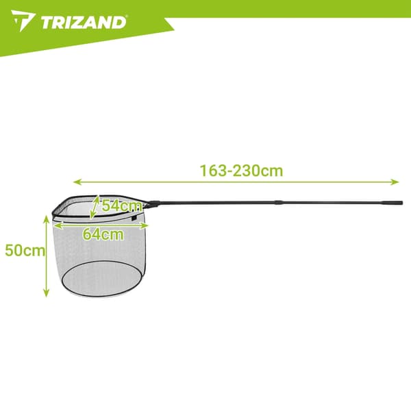 Fiskhåv 230 cm – Teleskopisk & Hopfällbar