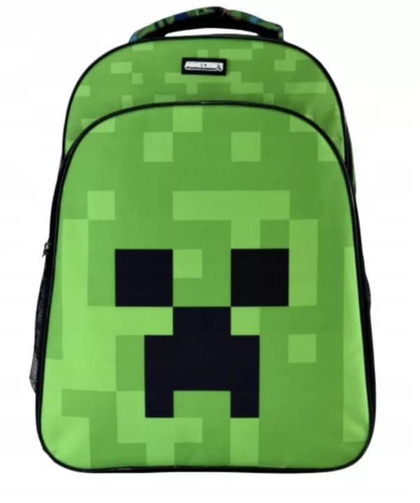 Minecraft Skoletaske 40 cm – Grøn