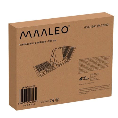 Malesæt i kuffert - 208 dele
