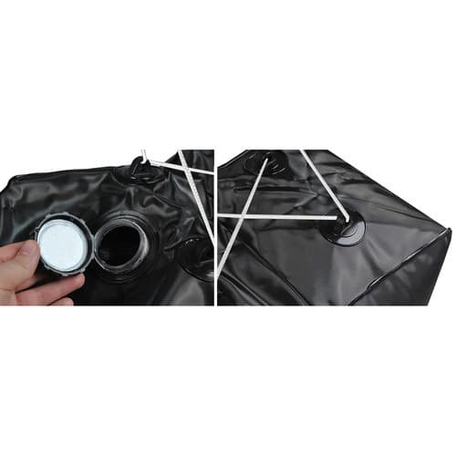 Solbruser 40L til camping og have – solopvarmet bruser