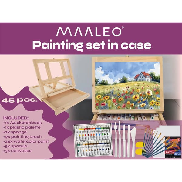 Malesæt i pose, 45 dele, Maaleo