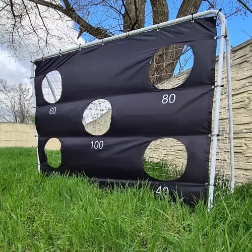 STORT METALFODBOLDMÅL + MÅL