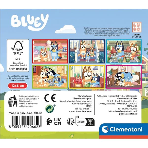Bluey Play All Day-leksaker 6-pack Clementoni