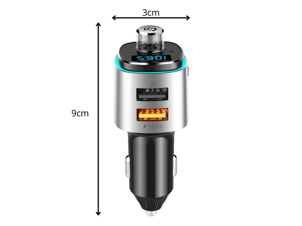 FM-lähetin - 2 × USB-lataus + lataus