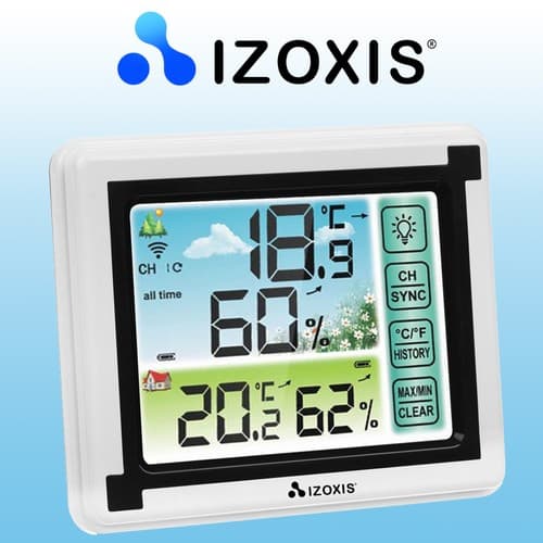Väderstation med Hygrometer & Trådlös Sensor