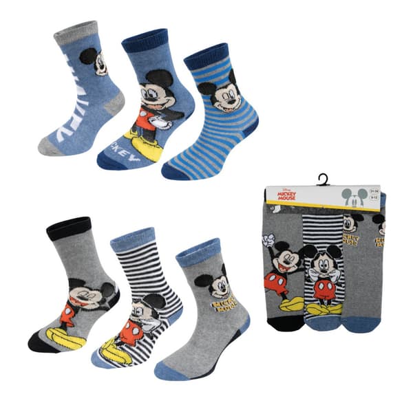 Disney Mickey børnesokker 6 par