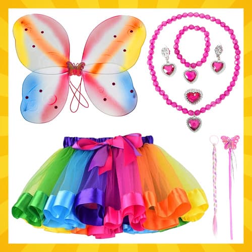 Sommerfuglekostume 6 dele