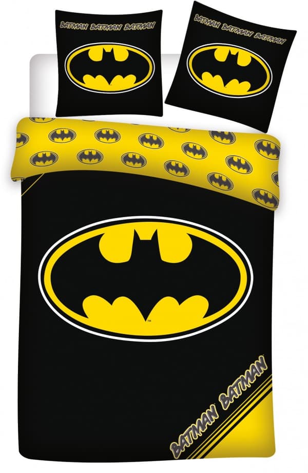 Batman-vuodevaate Logo 140×200 cm, 70×90 cm