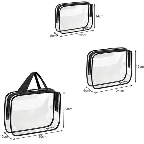 Transparent sminkväska 3 i 1
